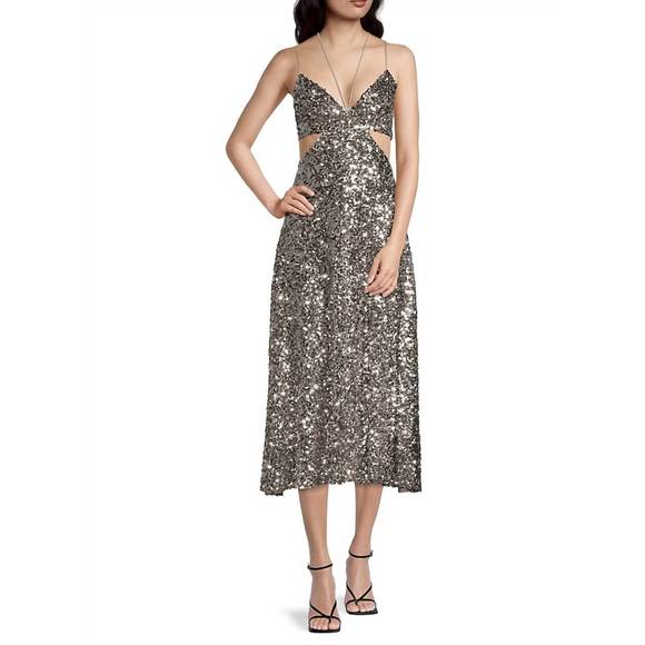 NEW SACHIN & BABI roux dress in silver - Picture 4 of 5